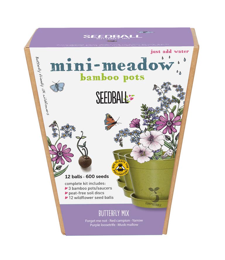 Seedball Meadow Pots - Butterfly Mix