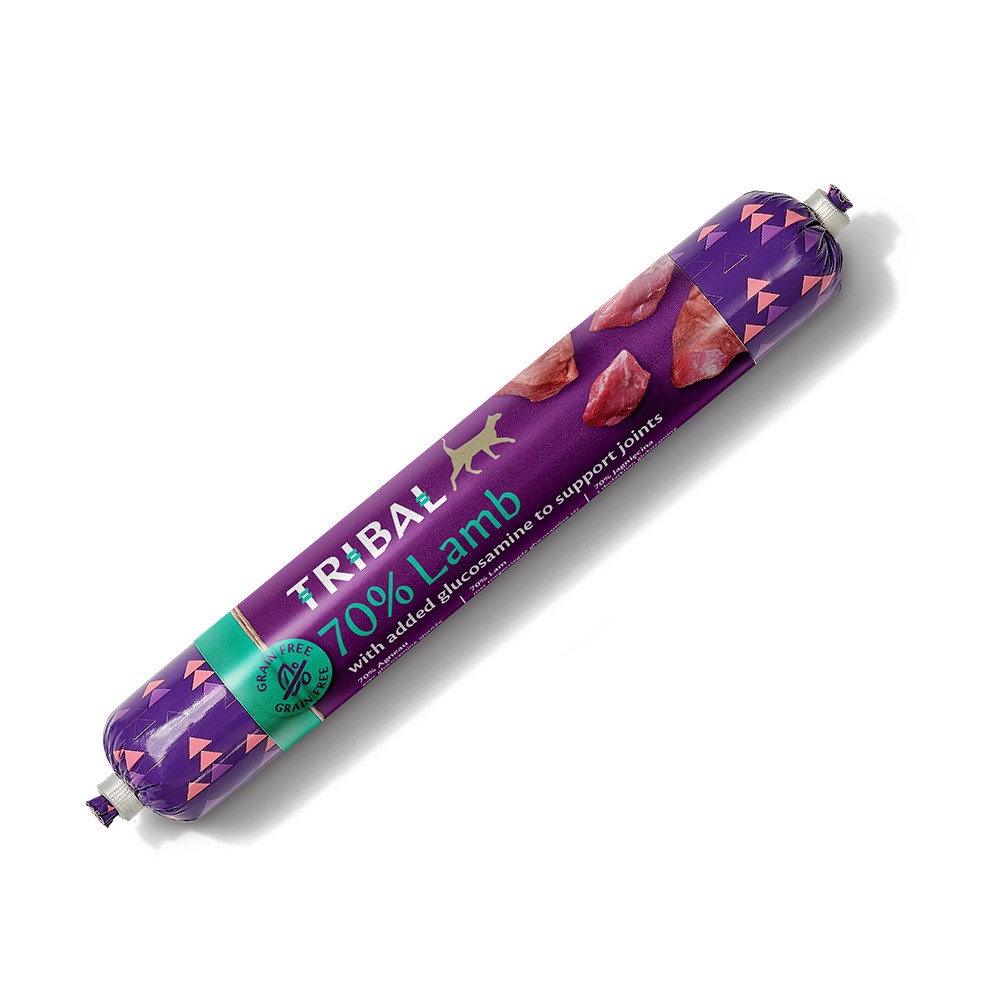 Tribal 70% Lamb cat sausage 100g